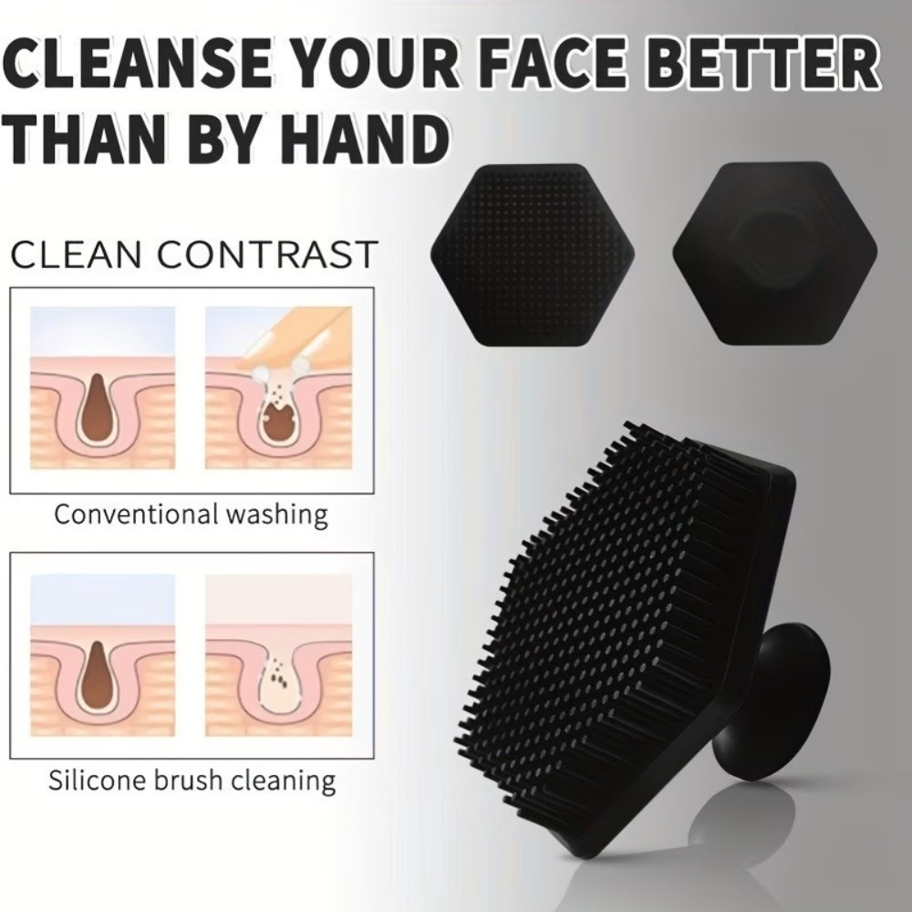 3PCS Soft Silicone Brush with  - Silicone Face Scrubber Electric ulasan dan harga