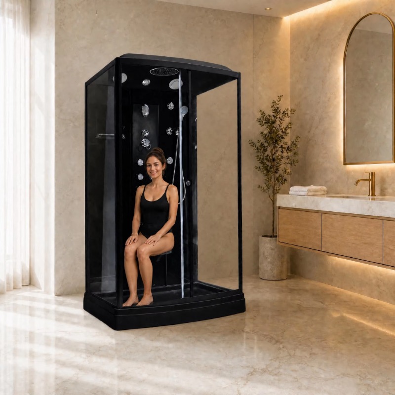 Walk In Luxury Black Frame Rec - Massage ulasan dan harga