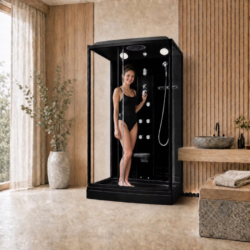 Walk In Luxury Black Frame Rec - Massage ulasan dan harga