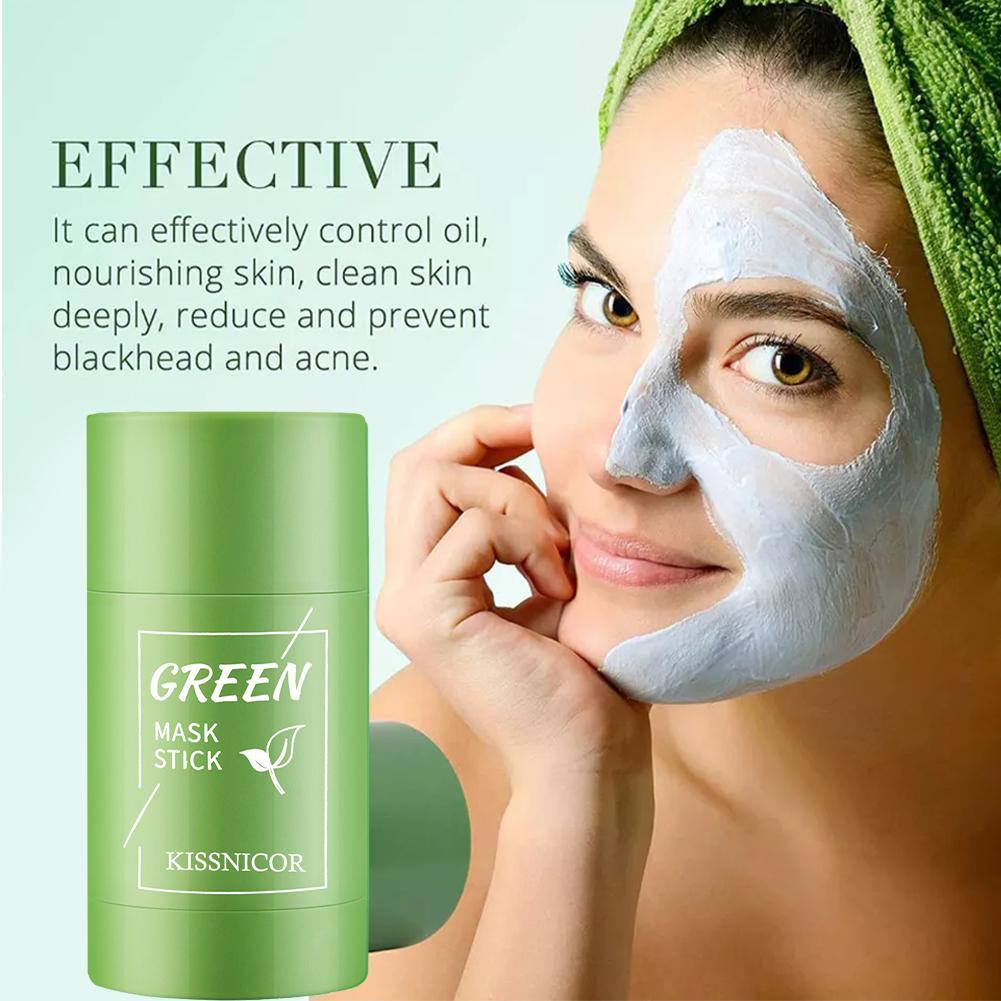 1/2/3pcs Green Tea Mask Deep C - Green Tea Cleansing Clay Mask ulasan dan harga