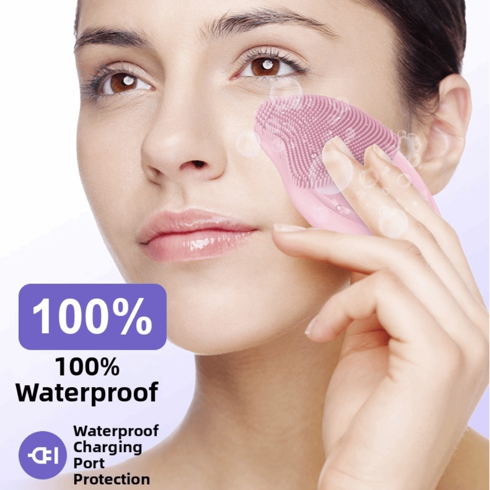 Soft Silicone Facial Cleansing - Silicone Face Scrubber Electric ulasan dan harga