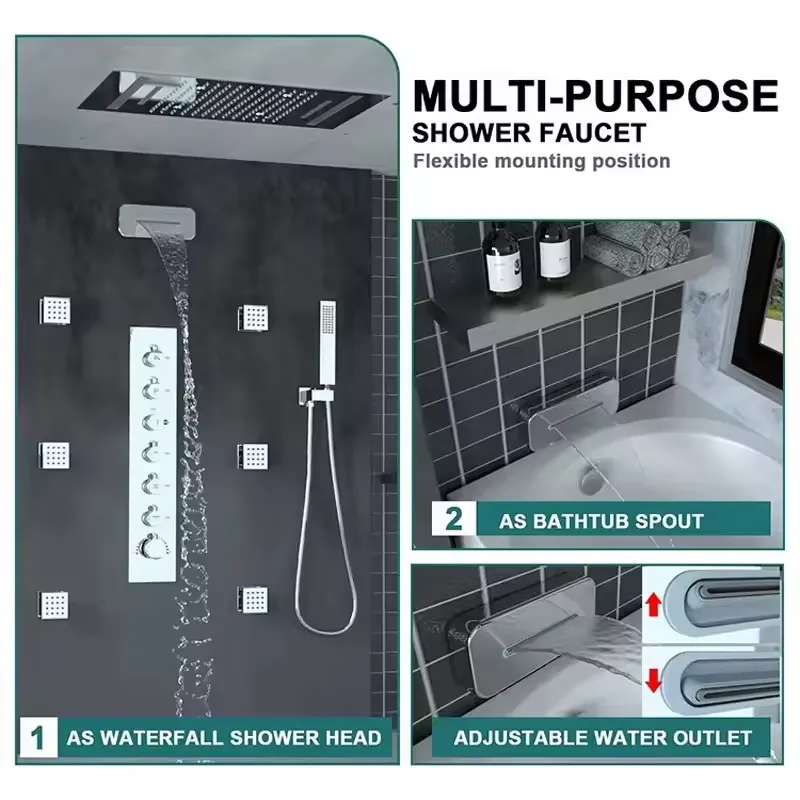 Luxury Smart Ceiling Shower Sy - Massage ulasan dan harga