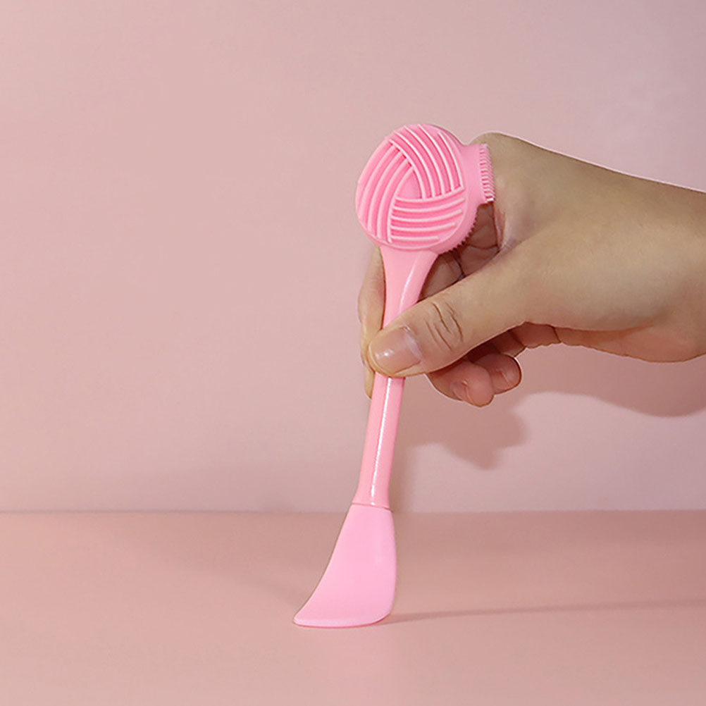 2Pcs Silicone Face Cleansing B - Silicone Face Scrubber Electric ulasan dan harga