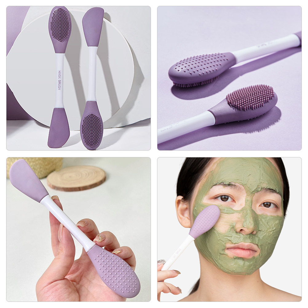 Dual-Head Silicone Face Mask B - Silicone Face Scrubber Electric ulasan dan harga
