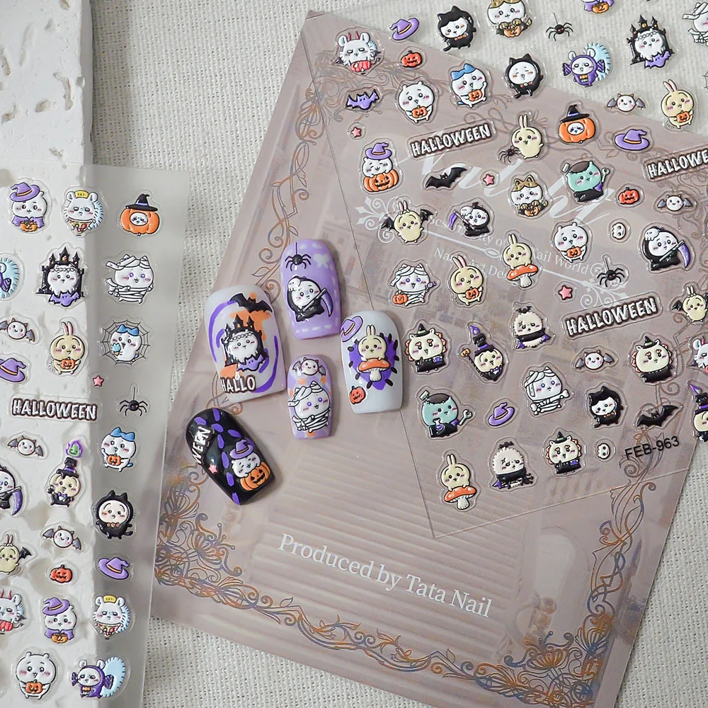 New Chiikawa 5D Embossed Nail  - Nail Art ulasan dan harga
