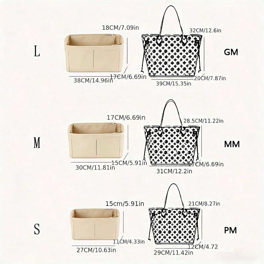 Felt Inset Bag Organizer, Mult - Makeup ulasan dan harga