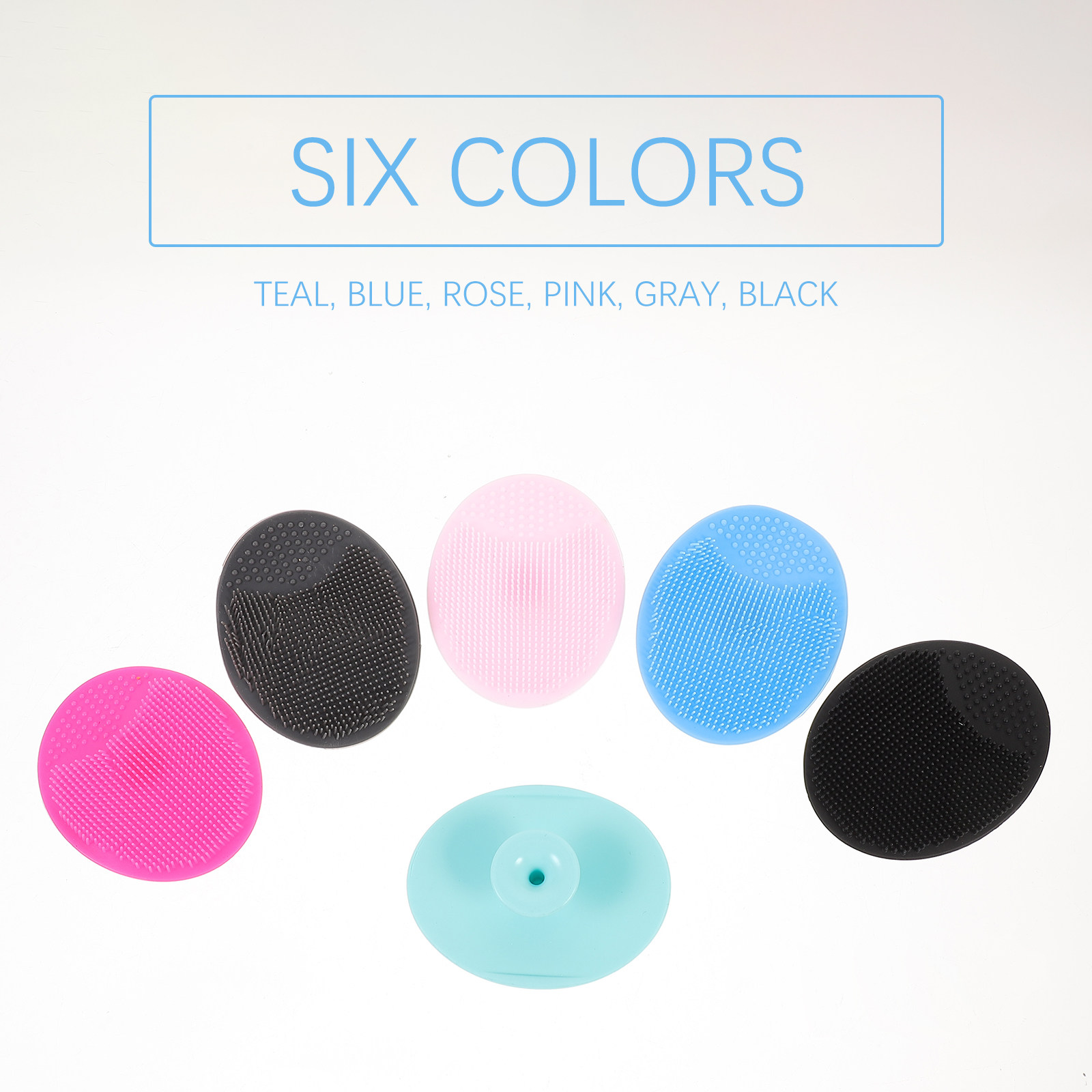 6 Pcs Cleansing Face Scrubber  - Silicone Face Scrubber Electric ulasan dan harga