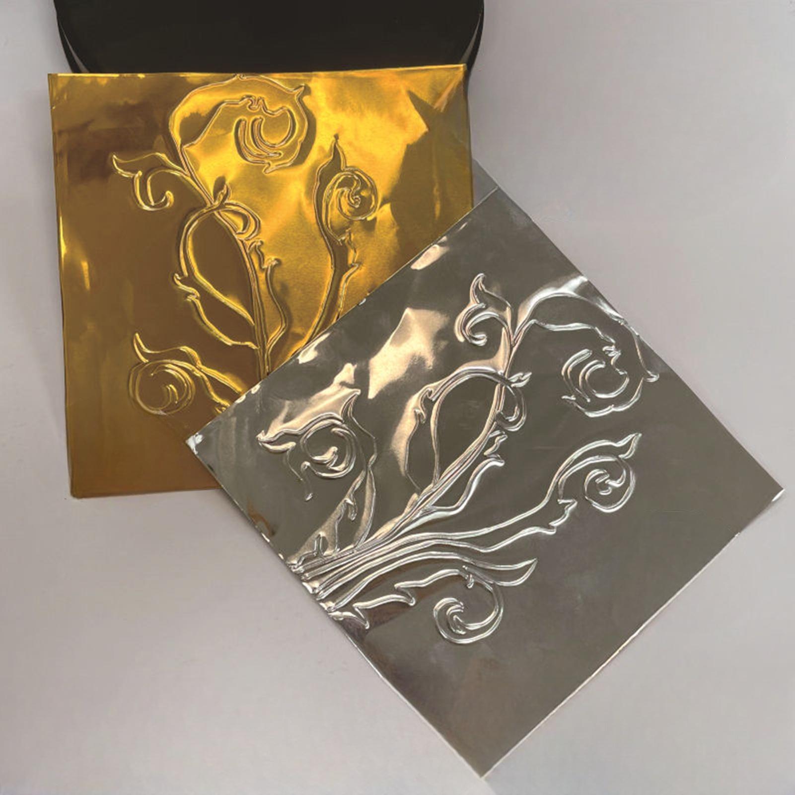 Foil Paper For Crafts 100 Piec - Nail Art ulasan dan harga