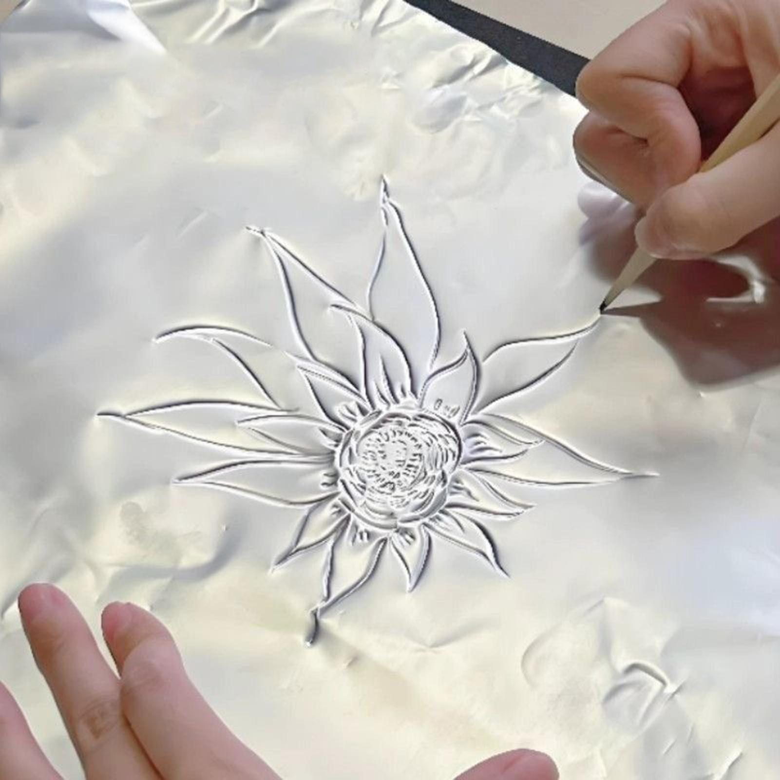 Foil Paper For Crafts 100 Piec - Nail Art ulasan dan harga