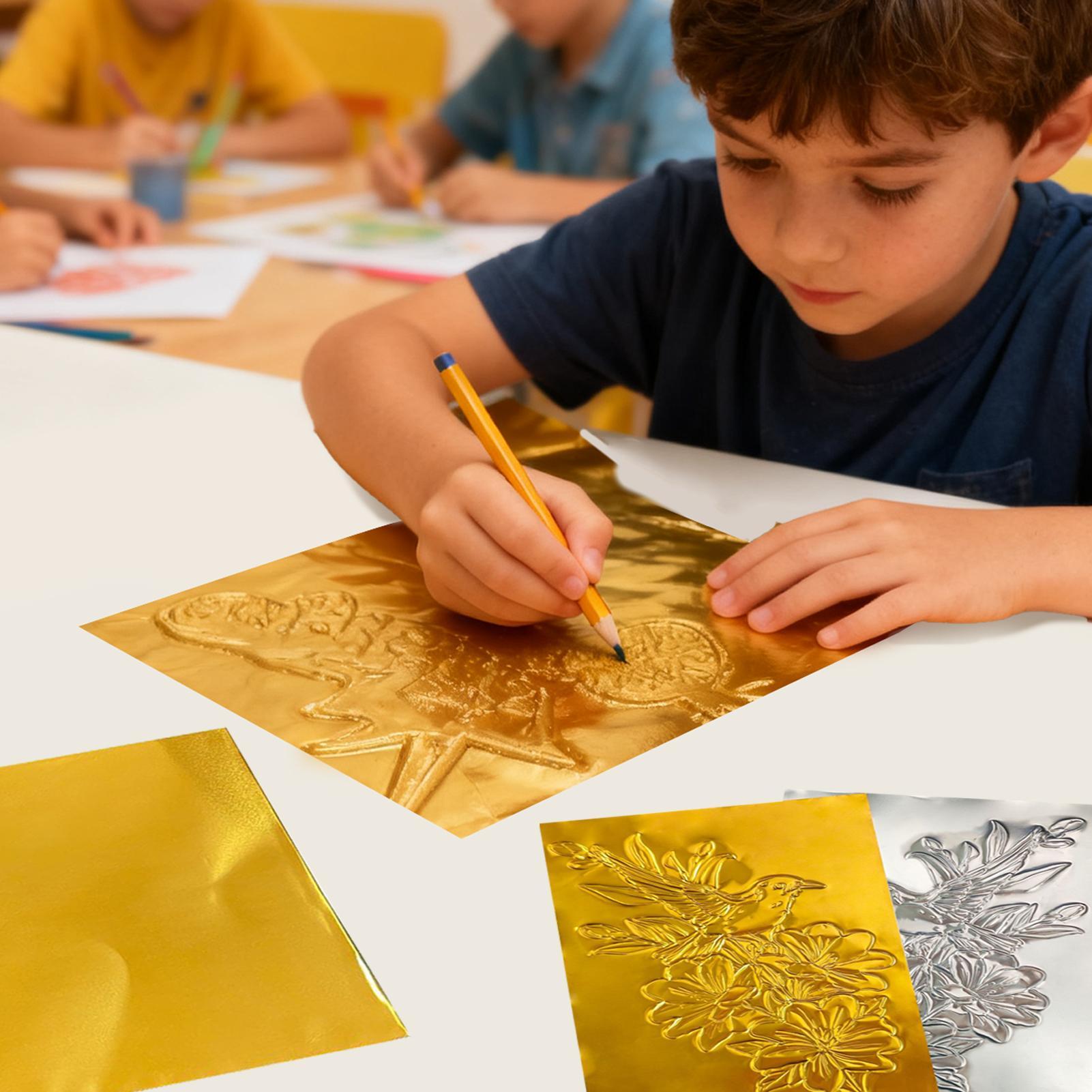 Foil Paper For Crafts 100 Piec - Nail Art ulasan dan harga